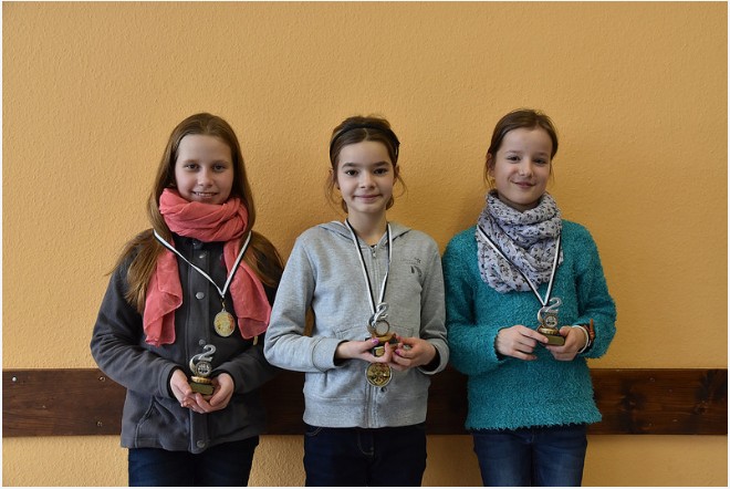 Unsere "Girlpower" bei der Siegerehrung der U12-Kreisliga